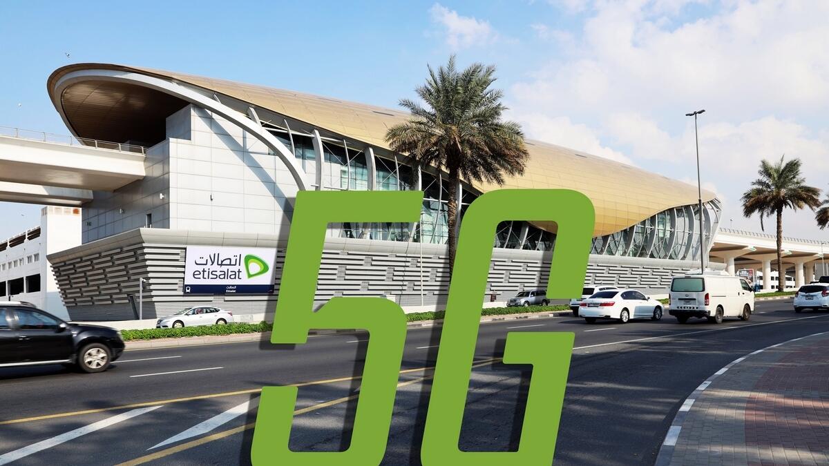 Dubai Metro, Etisalat station, 5G in UAE, mobile internet, mobile data in uae
