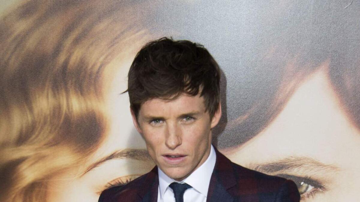 A moment of retirement for Eddie Redmayne