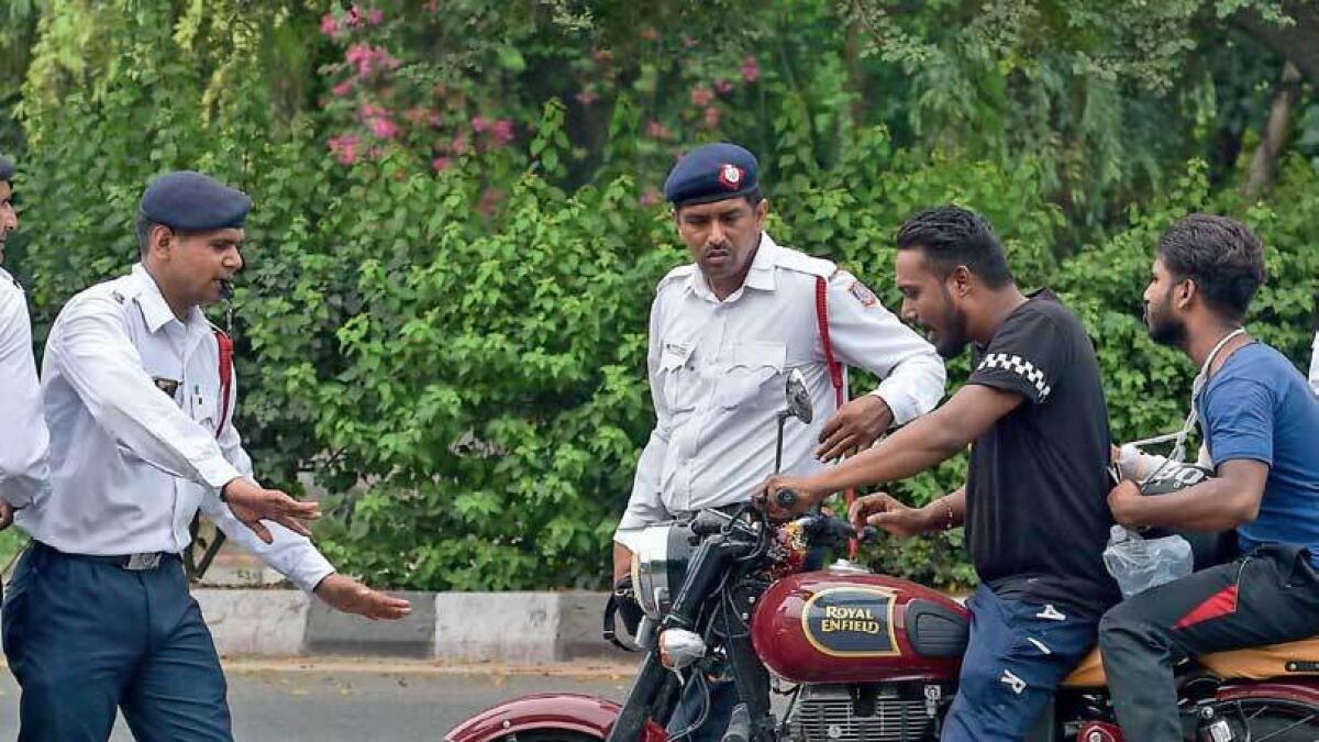 Delhi Police, traffic fines cancelled, speed limit sigh error
