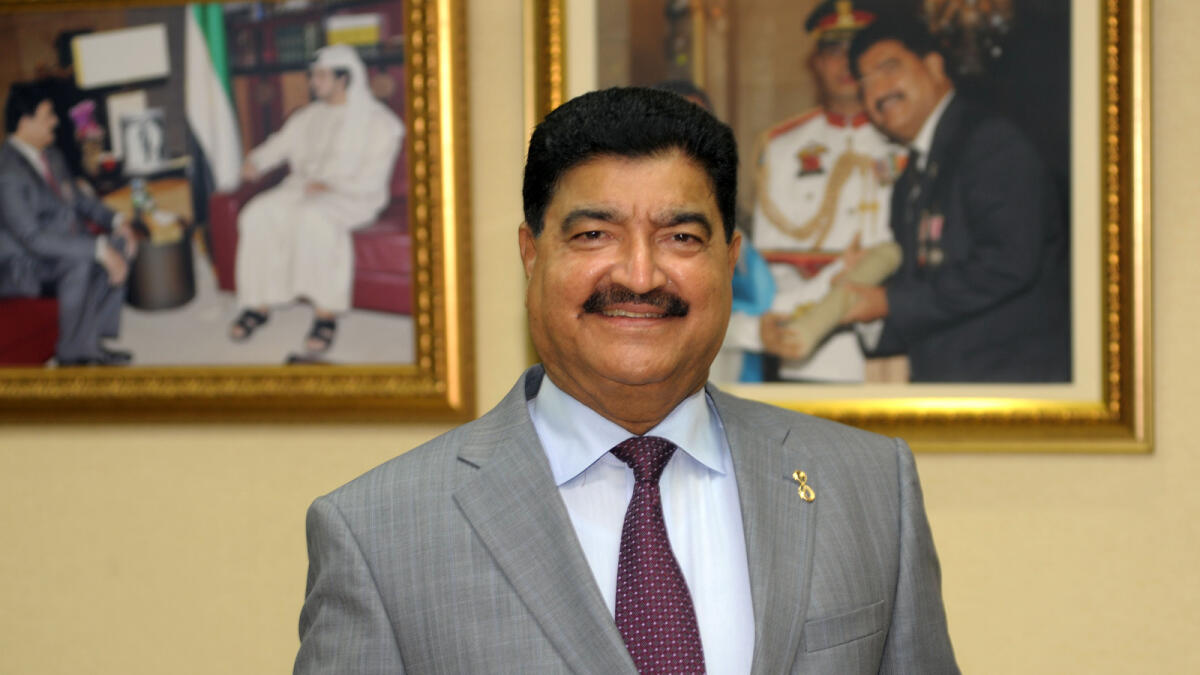 Dr.Bavaguthu Raghuram Shetty, better known as B R Shetty, is Chief Executive Officer and Managing Director of the Abu Dhabi based New Medical Centre Group of Companies and UAE Exchange i- KT photo by Nezar Balout
