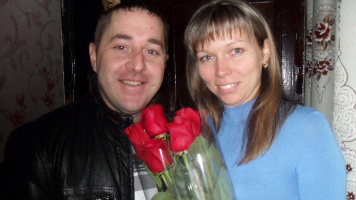 Pavel Tsegelsky with his wife Svetlana 