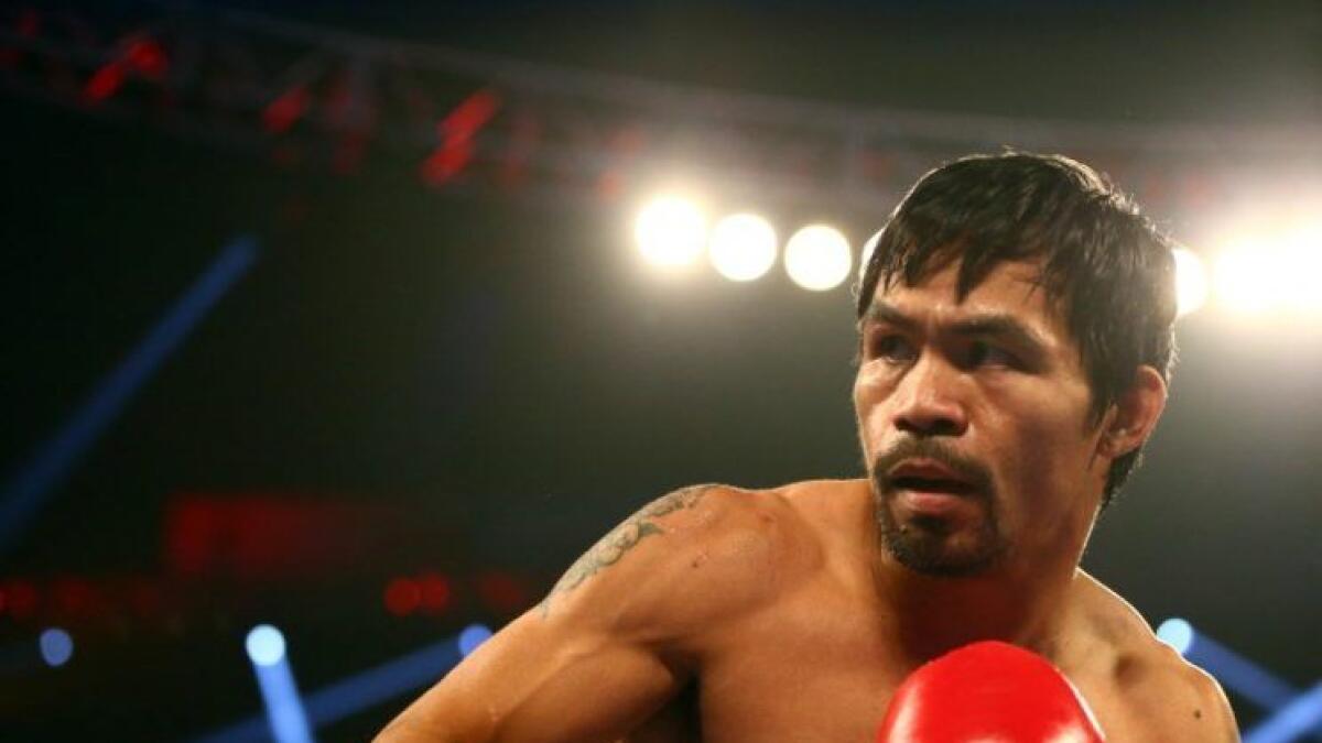 Manny Pacquiao next boxing match is in the UAE