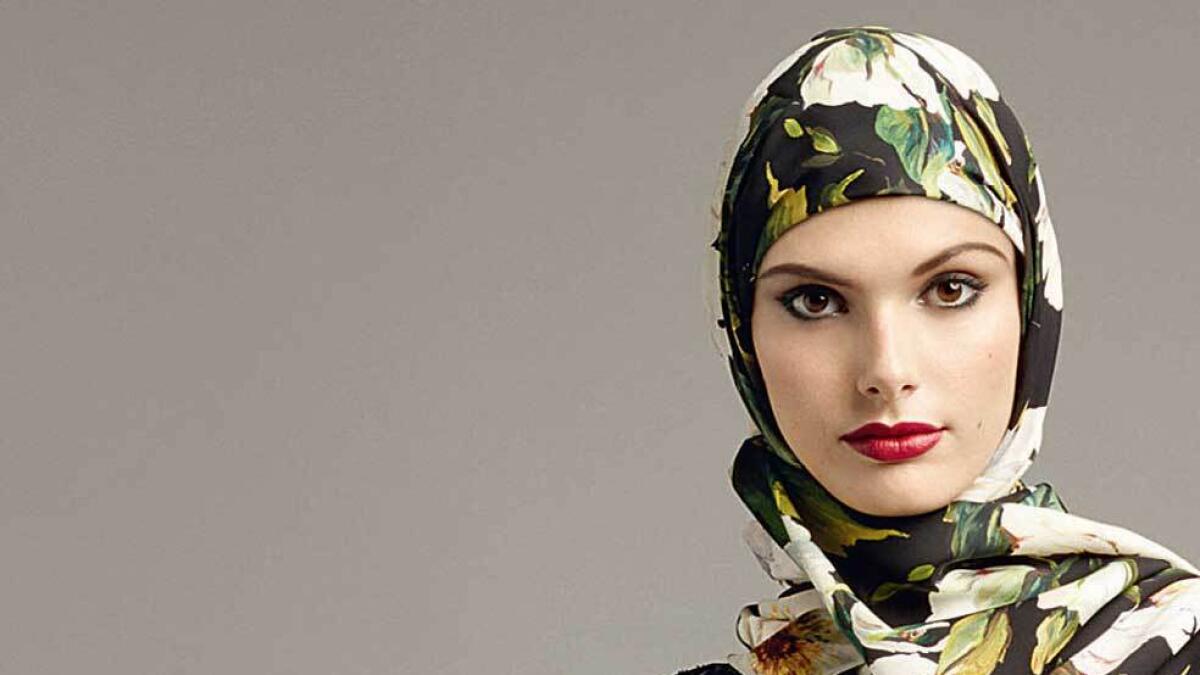 TARGETING THE ARAB CONSUMER ... Dolce and Gabbana have translated their trademark colourful prints into abayas and hijabs.