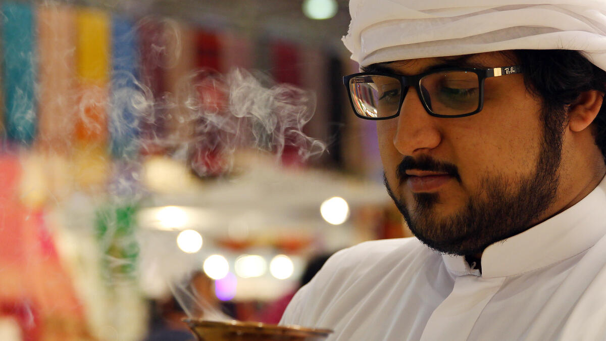 SOOTHING SCENT-  Oud and traditional Arabic perfumes are also sold at the Ramadan Village.