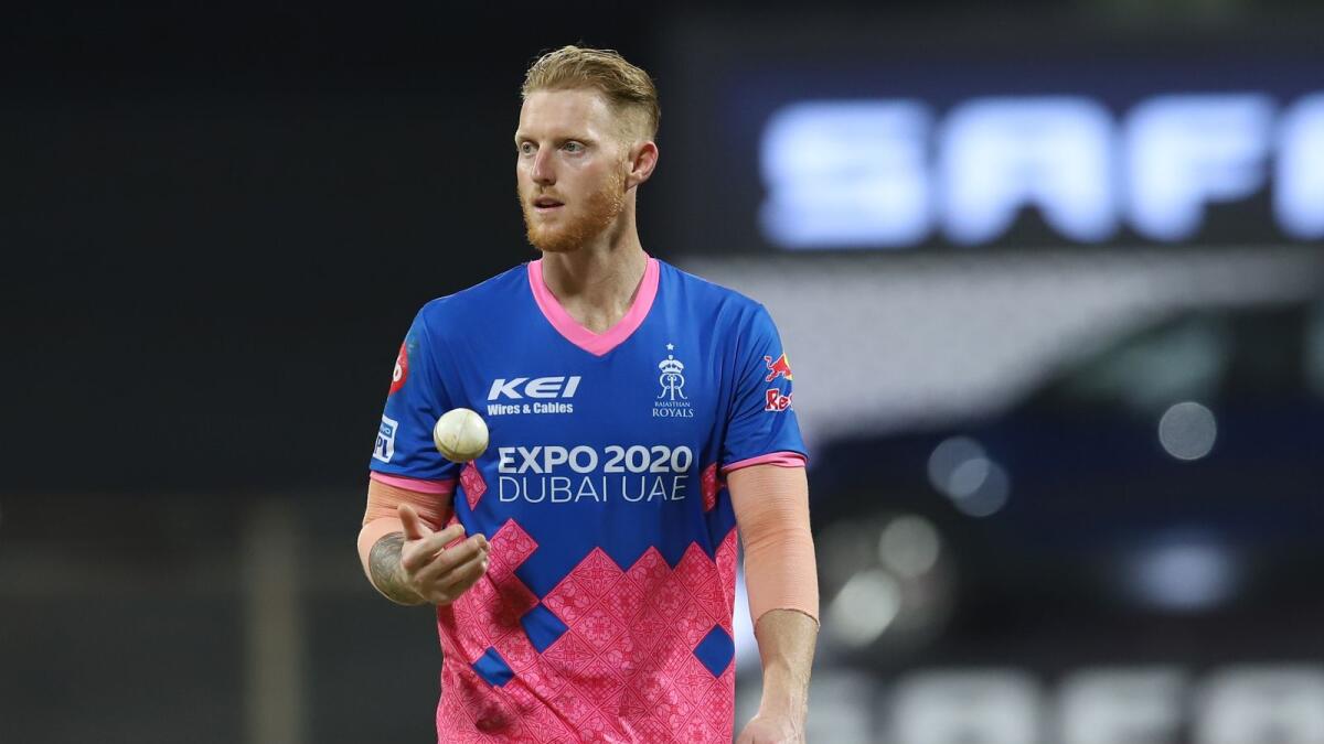 Rajasthan Royals star Ben Stokes during the match against Punjab Kings. (BCCI)