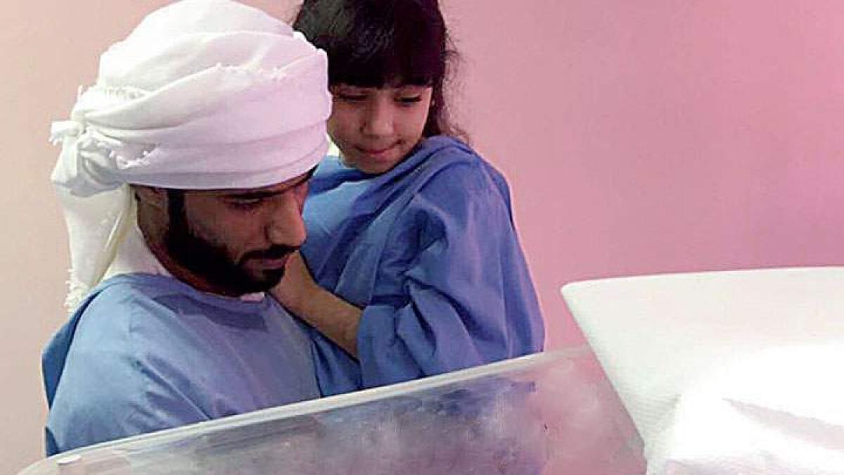 Baby Hamad shifted to Latifa Hospital 