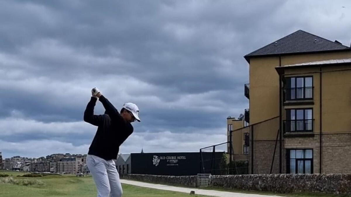 Rayan Ahmed has played at many of the world's most famous golf courses. - Instagram