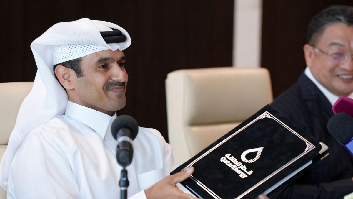 QatarEnergy CEO and Qatar's Minister of Energy Saad Al Kaabi attends a signing ceremony with Sinopec, in Doha, on November 21, 2022. — Reuters