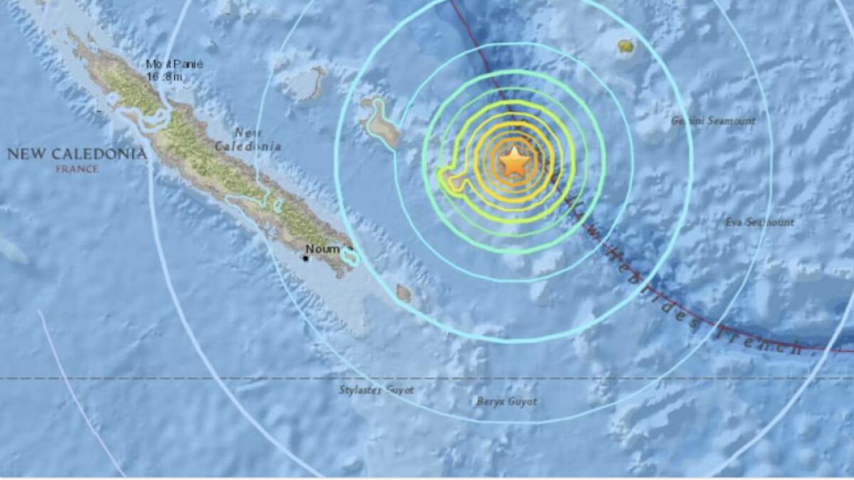  Magnitude 7.0 quake off New Caledonia, triggering tsunami warning