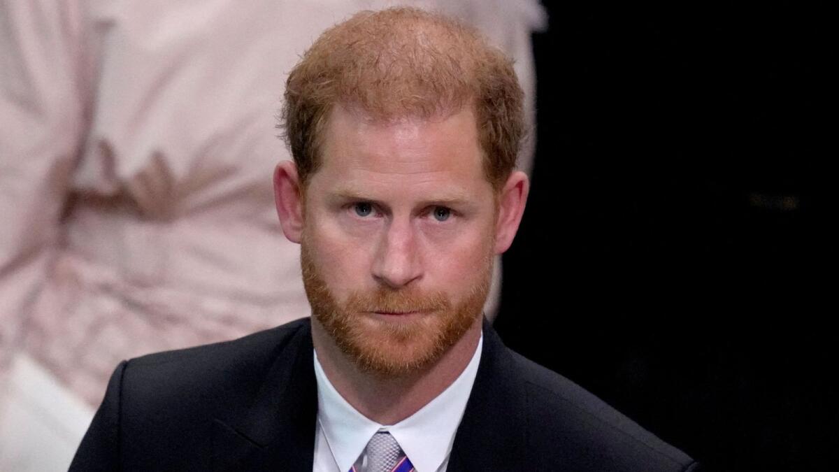 Prince Harry attends the coronation ceremony of Britain's King Charles at Westminster Abbey in London on May 6, 2023. — Reuters file