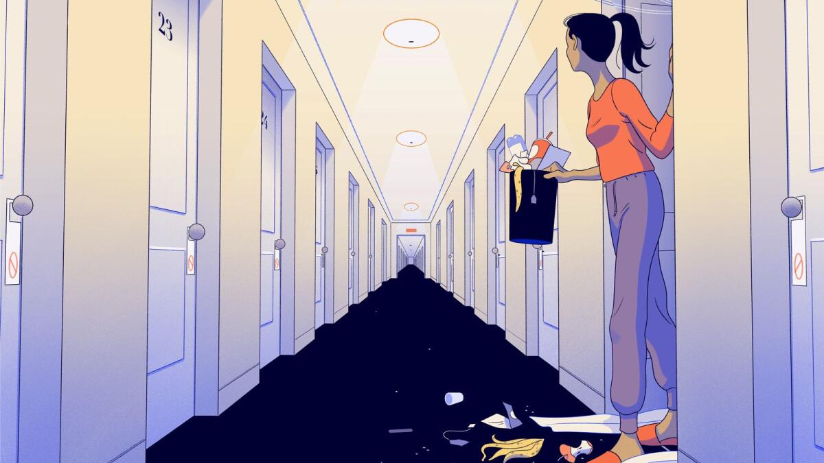 The pandemic put a pause on many hotels’ guaranteed once-a-day cleanings. Now many of them are making the change permanent, even saying guests prefer it. (Bianca Bagnarelli/The New York Times)