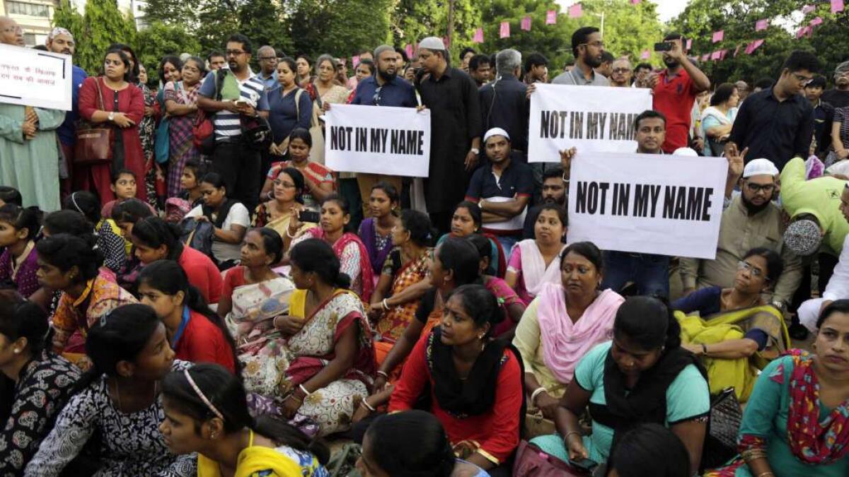 Thousands gather in India to protest attacks on Muslims