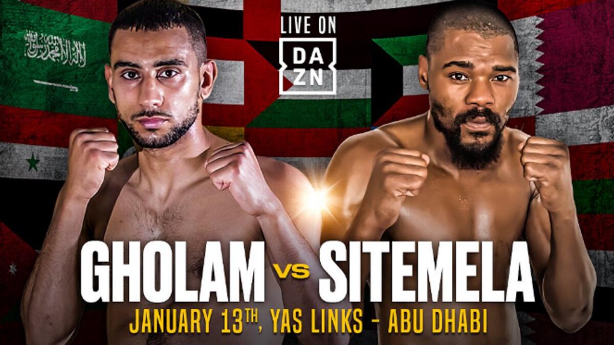 Ghoulam and Sitemela will fight in the main event. Photo Instagram