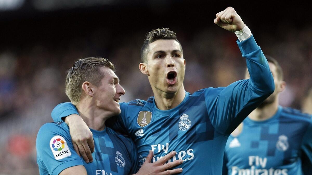Ronaldo leads Real Madrid to Valencia victory