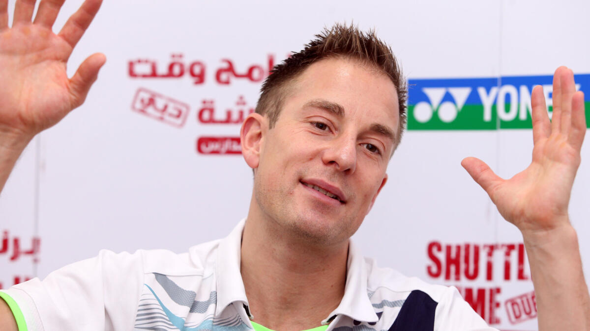 Peter Gade, former world number one, during an interview on Tuesday. — Photo by Dhes Handumon