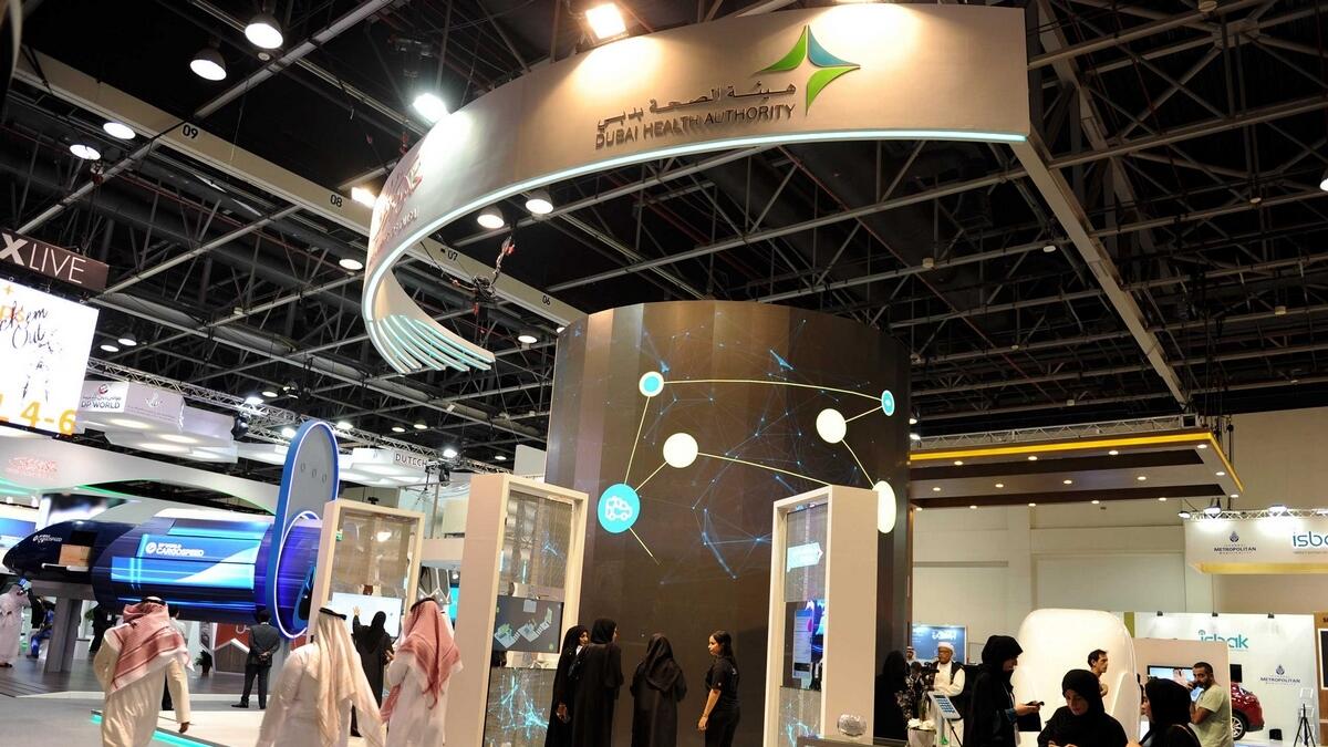 The Dubai Health Authority pavilion at Gitex Technology Week.— Supplied photo