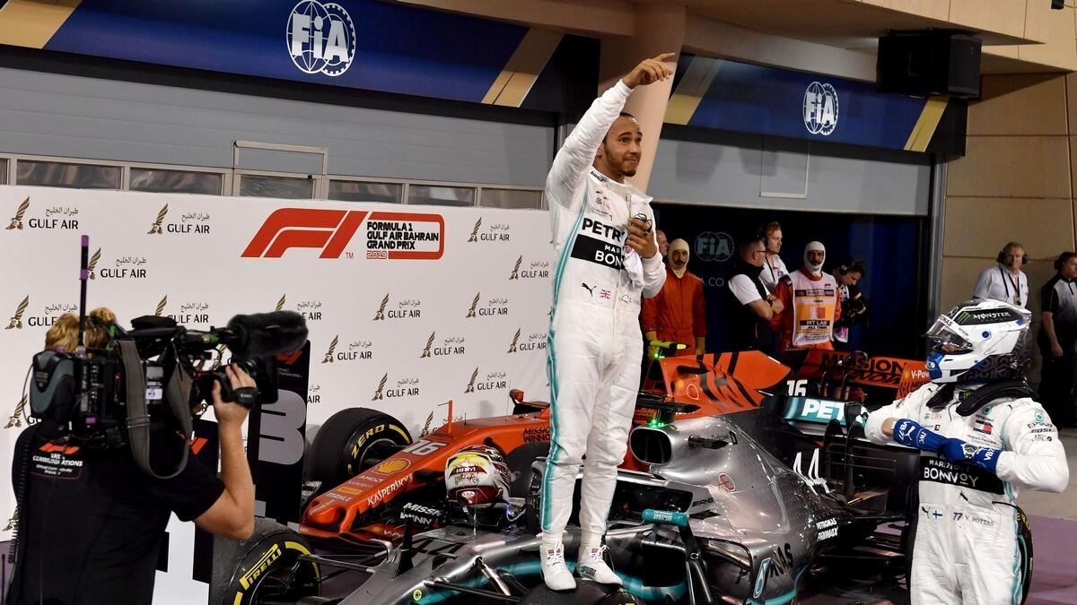 Hamilton wins Bahrain Grand Prix after Leclerc heartbreak