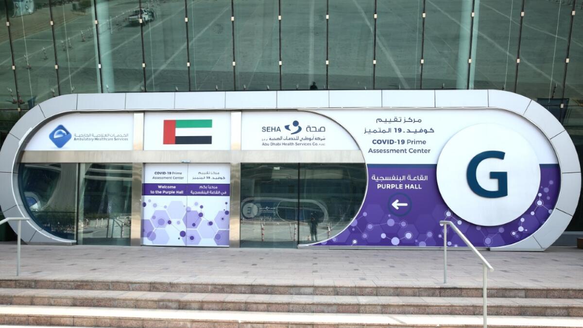 Abu Dhabi Health Services Company, Seha, Covid-19 Prime Assessment Centres, Abu Dhabi National Exhibition Centre, Al Ain Convention Centre, patients, positive test, Covid-19