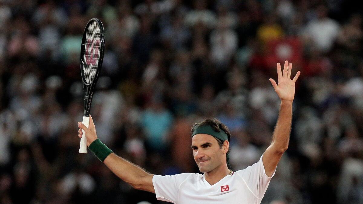 Roger Federer. — AP