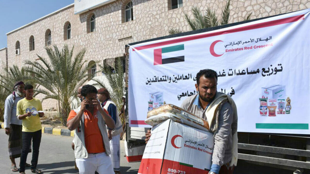 UAE number one in providing humanitarian aid to Yemen