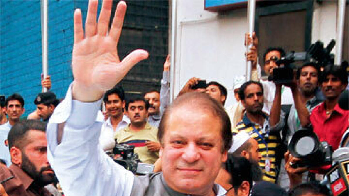 Sharif declares victory for his party in Pakistan vote