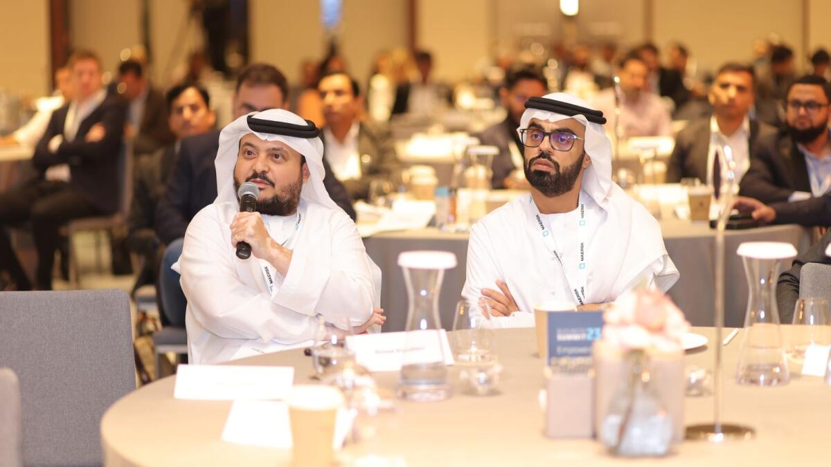 Engagement between the audience and speakers during the Maersk Business Summit