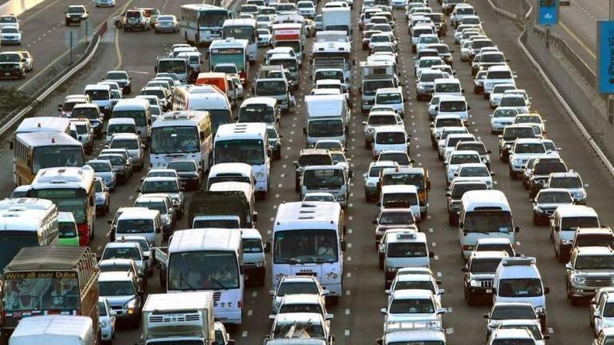 UAE traffic: Accident leads to road closure in Dubai