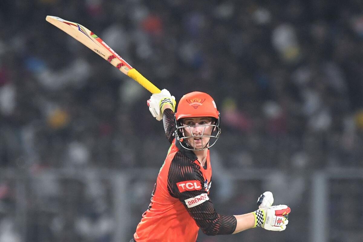 Sunrisers Hyderabad's Harry Brook scored a stunning hundred against Kolkata. — AFP