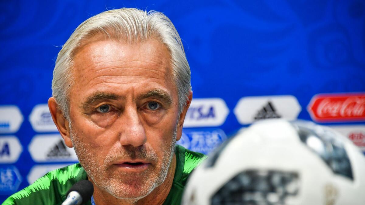 Van Marwijk led the Netherlands to the 2010 World Cup final and steered Saudi Arabia to the tournament in 2018. (AFP)