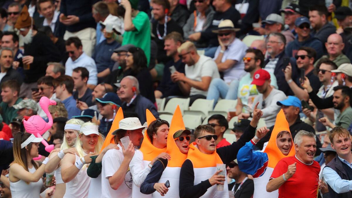 Fans at the recent England-India Test match at Edgbaston. (AFP)