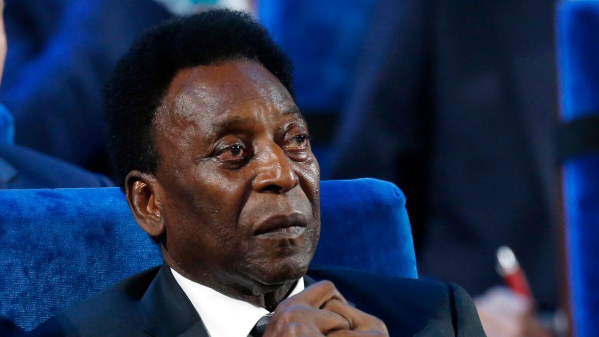 Pele had been receiving treatment at Albert Einstein Hospital in Sao Paulo since August 31. — AP file