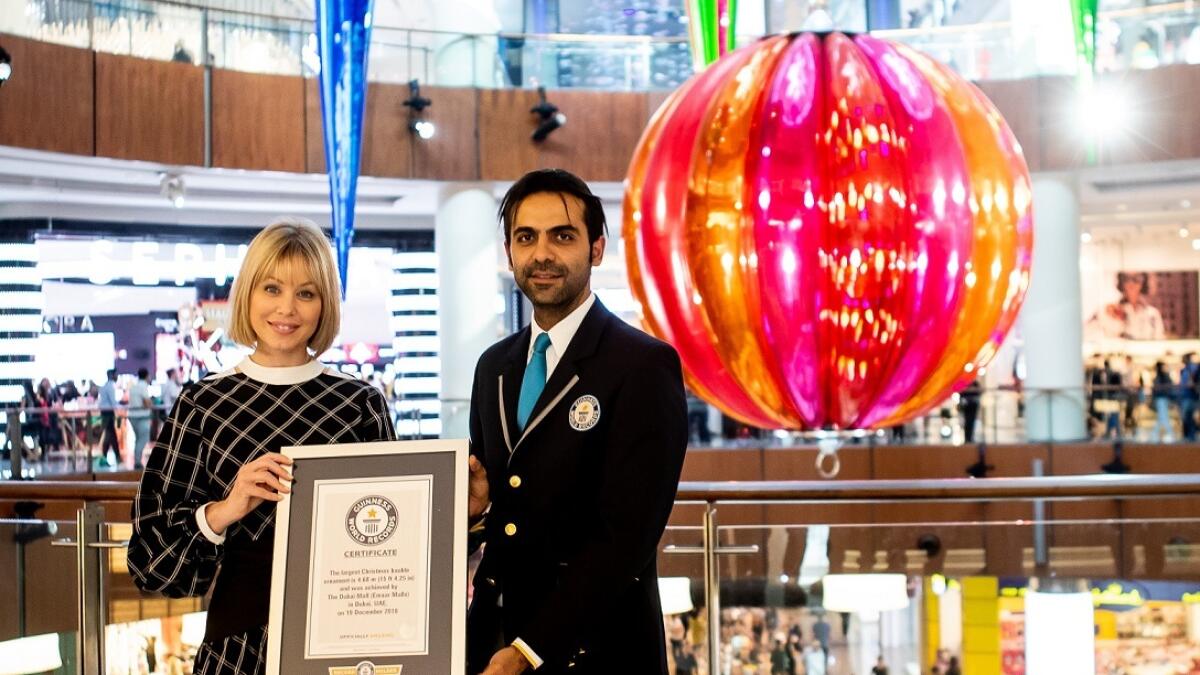 Photos: Dubai Mall sets Guinness World Record for largest Christmas ornament