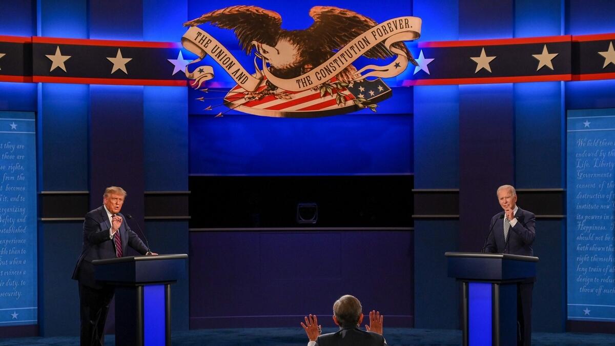 US 2020 presidential debate, Trump, Biden, debate 2020, Supreme Court, US  election 2020