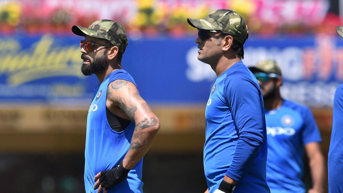 Virat Kohli and MS Dhoni are two stalwarts of the Indian cricket. — PTI