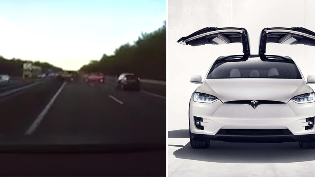 WATCH: Tesla car predicts accident before it even happens