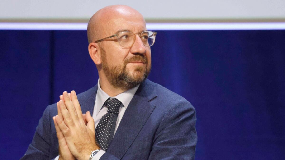 President of the European council Charles Michel . — AFP file