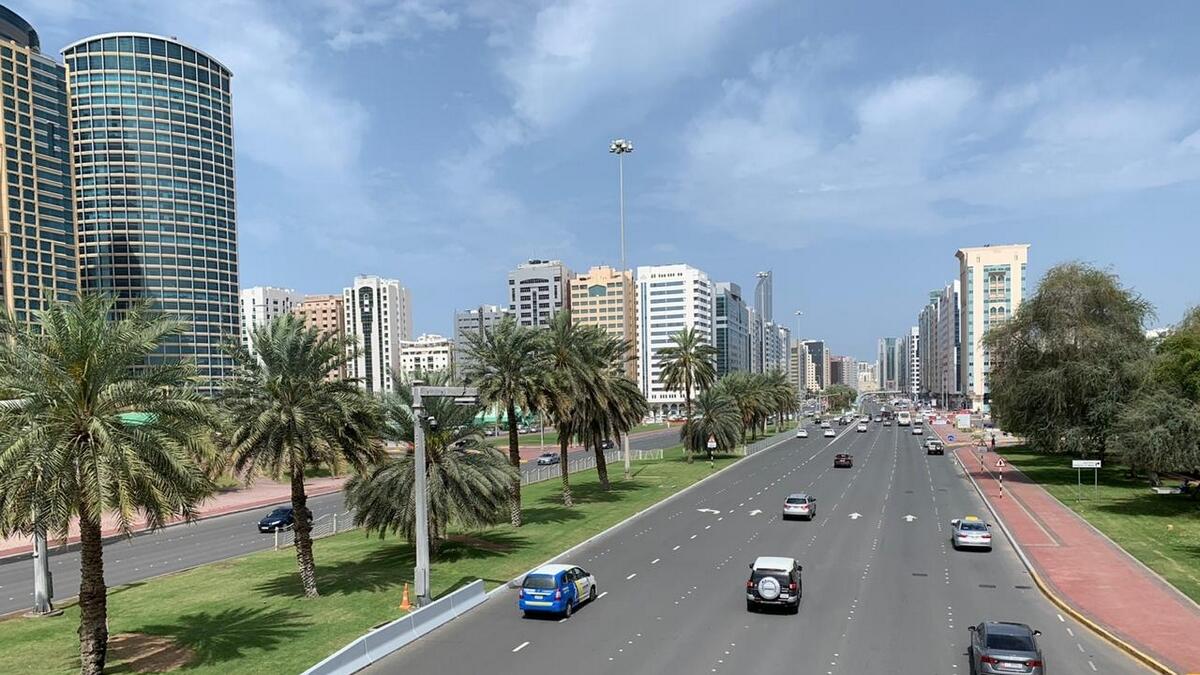 Airport road Abu Dhabi
