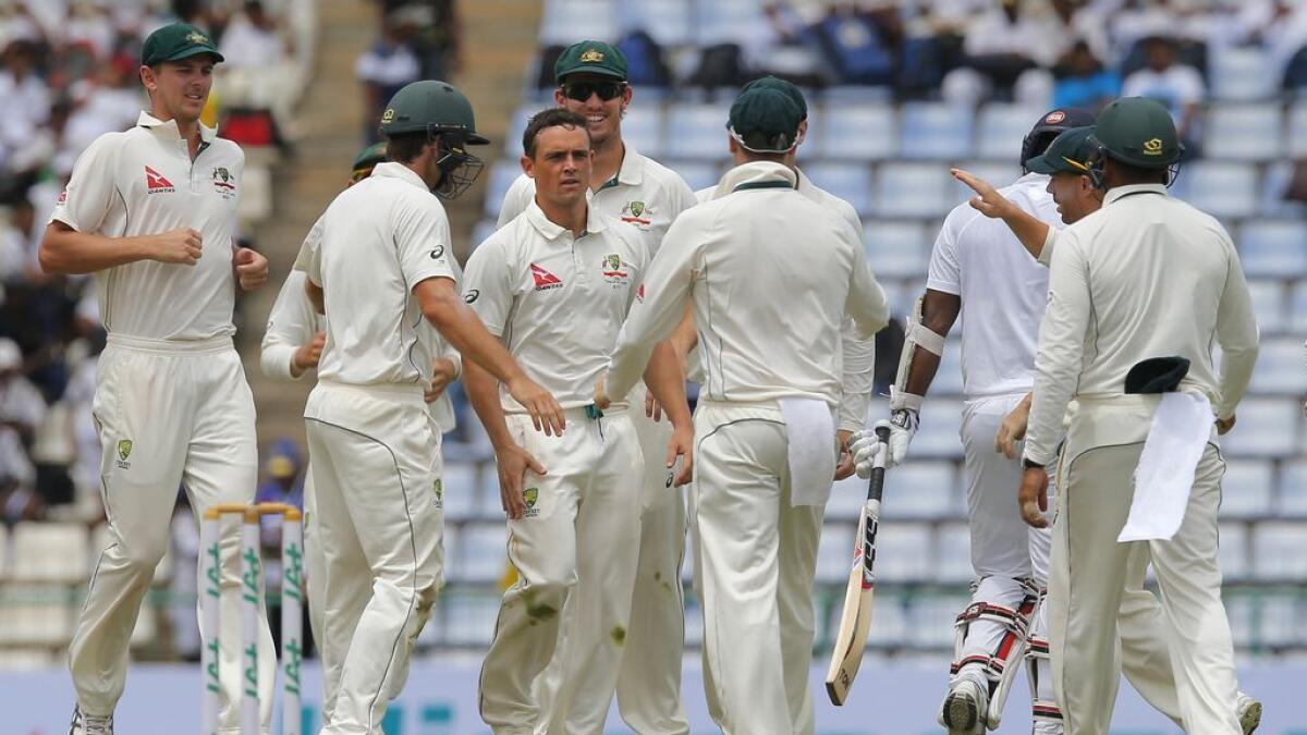 Aussies put Sri Lankans  on the mat