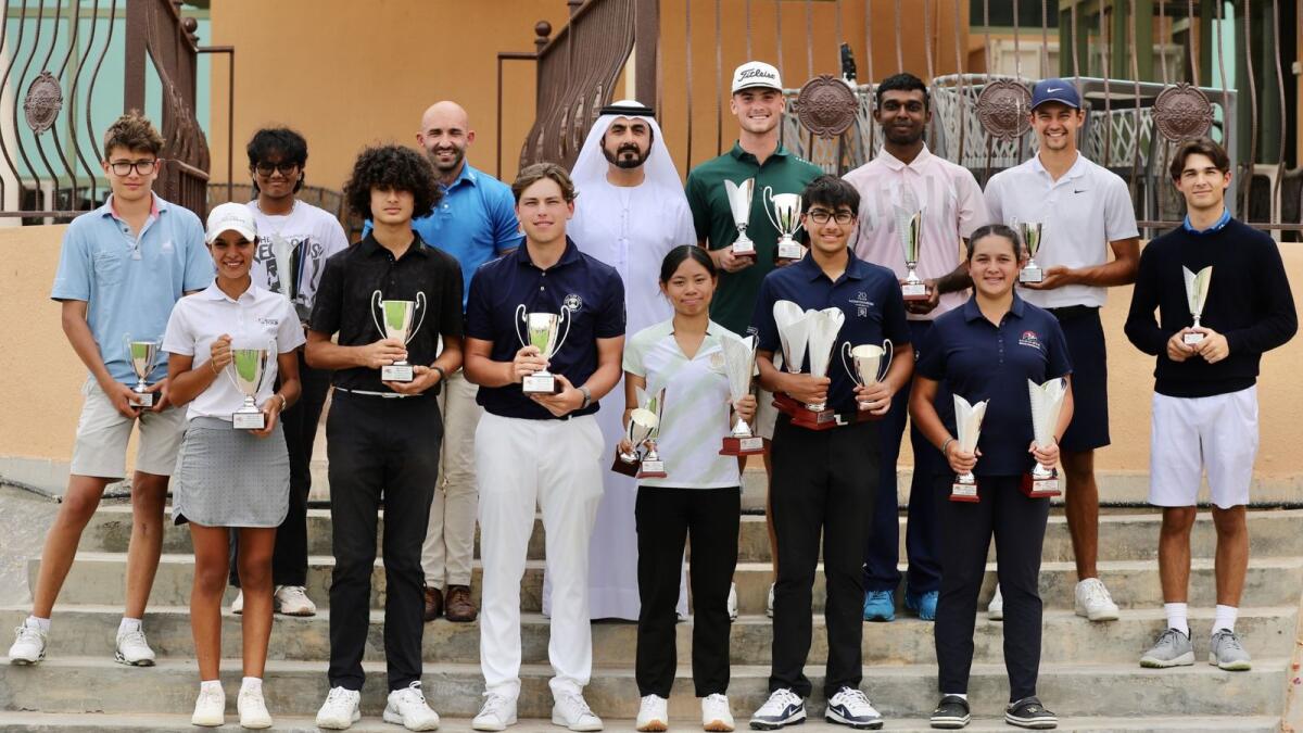 Last year's EGF Order of Merit winners at Al Ain Equestrian, Shooting and Golf Club. - Supplied photo