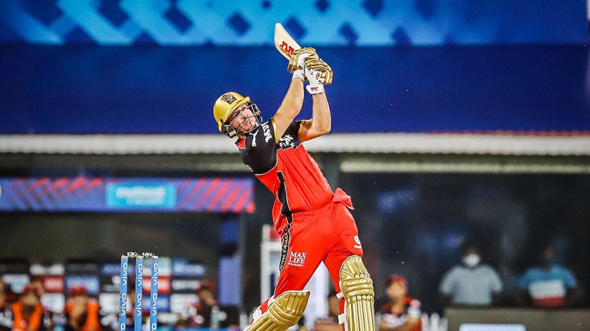 AB de Villiers of Royal Challengers Bangalore plays a shot during the IPL match against Mumbai Indians. — ANI