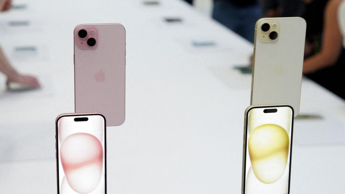 iPhone 15 and iPhone 15 Plus. — Reuters file