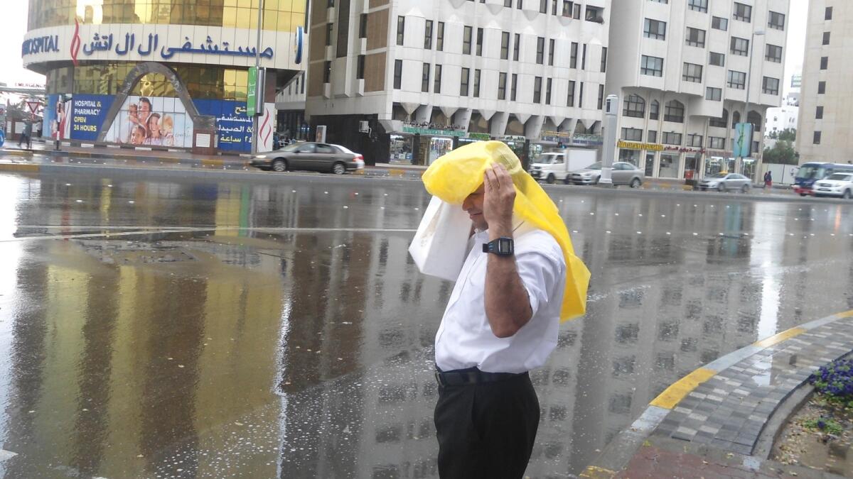 Abu Dhabi gets drenched