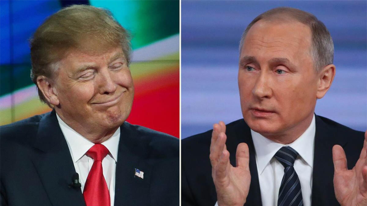 Trump praises Putin for holding back