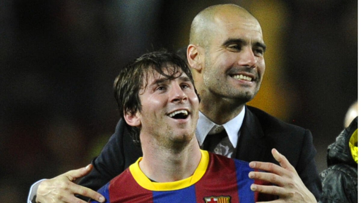 Lionel Messi and Pep Guardiola have teamed up for a noble cause. - AFP file