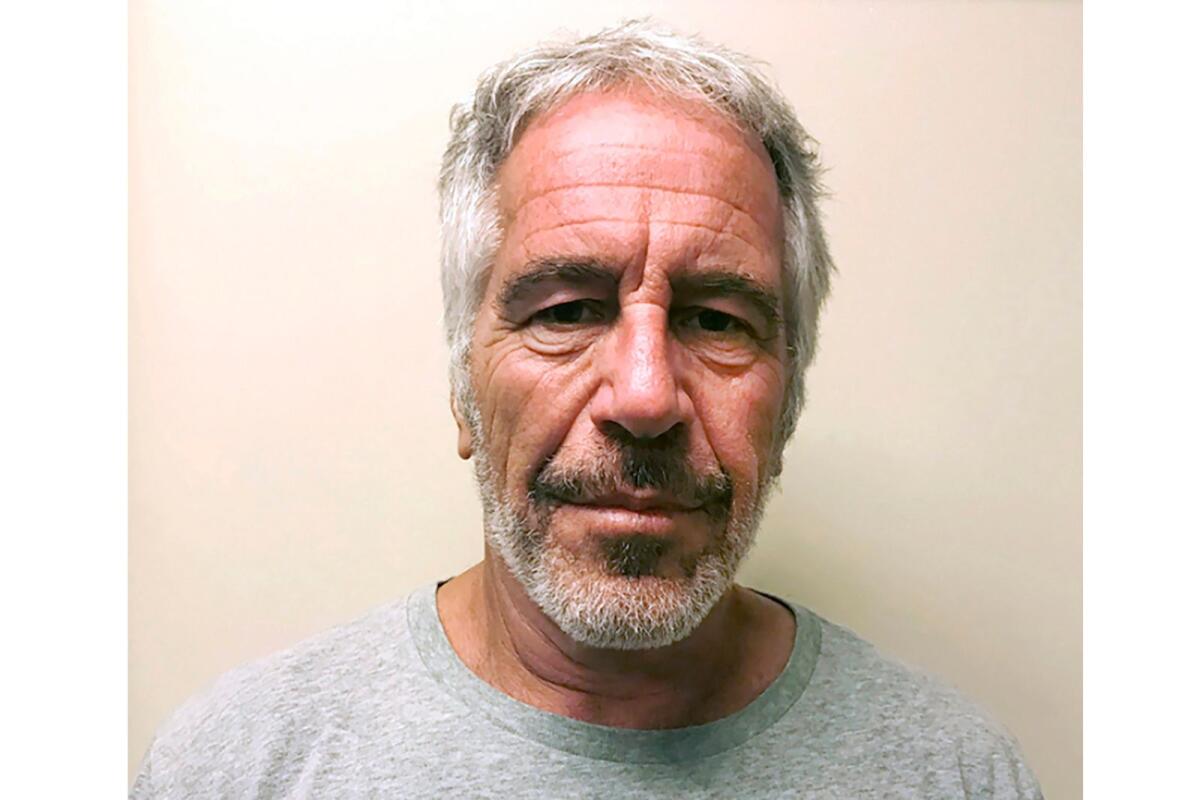 This photo provided by the New York State Sex Offender Registry shows Jeffrey Epstein, March 28, 2017. — AP file