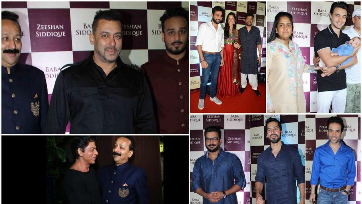 WATCH: Shah Rukh, Salman attend Baba Siddiquis iftar party