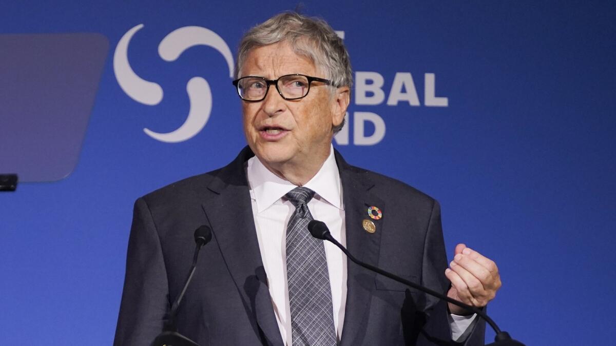 Bill Gates's net worth is estimated at $104 billion. — AP file