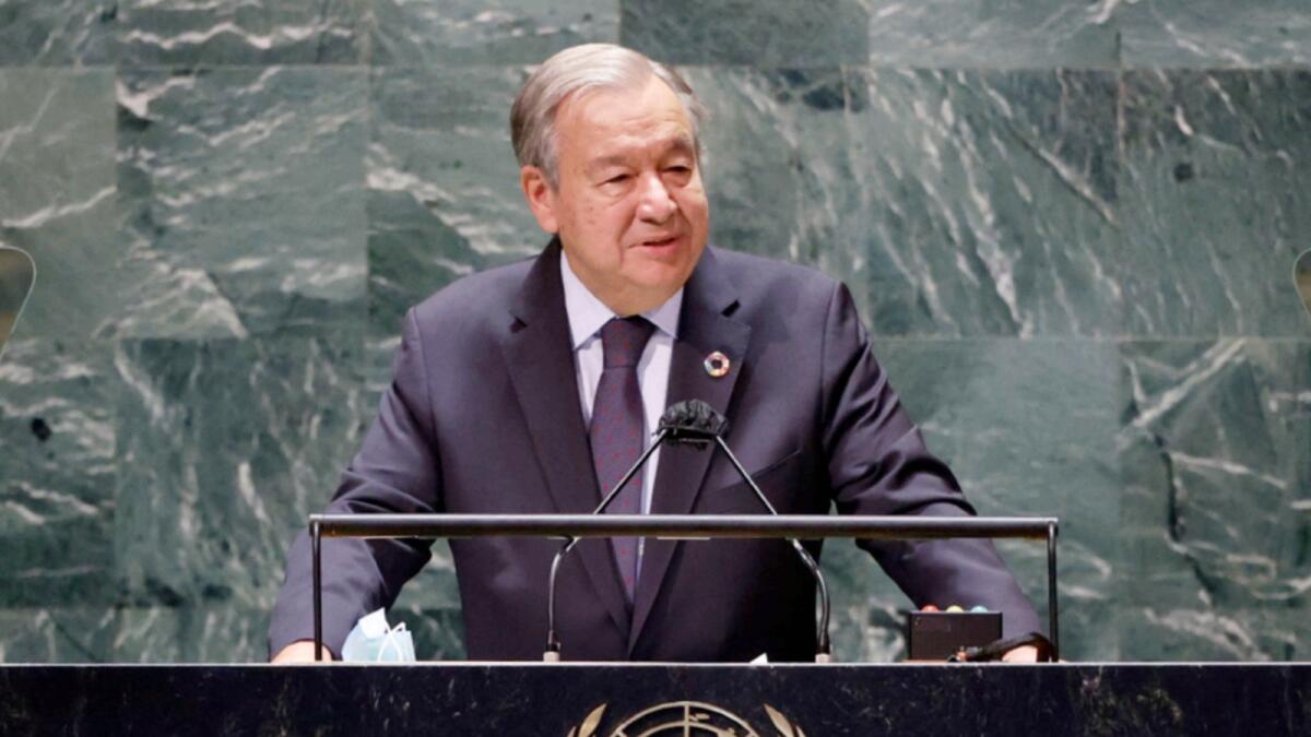 Antonio Guterres. — AFP