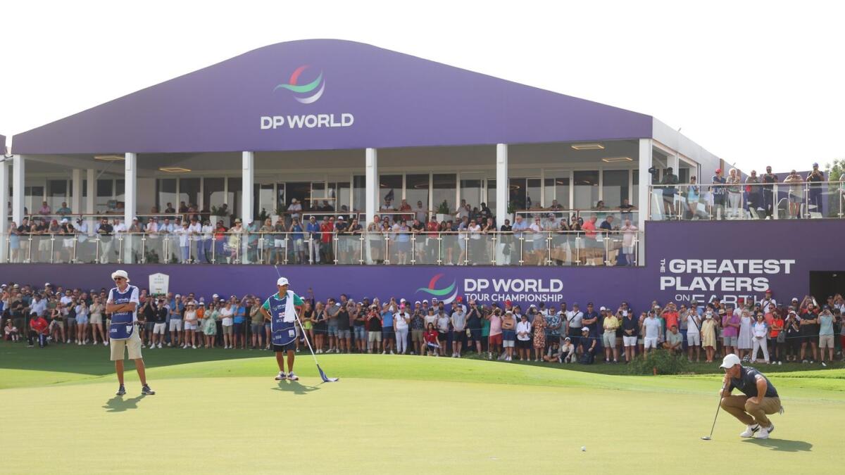 The DP World Tour Championship on the Earth Course at Jumeirah Golf Estates. - Getty Images