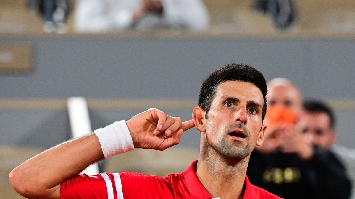 Djokovic dethroned Rafael Nadal, the king of Roland Garros, after an epic French Open semifinal battle last year before coming back from two sets down to beat Stefanos Tsitsipas in another gruelling five set classic in the final. (AFP)